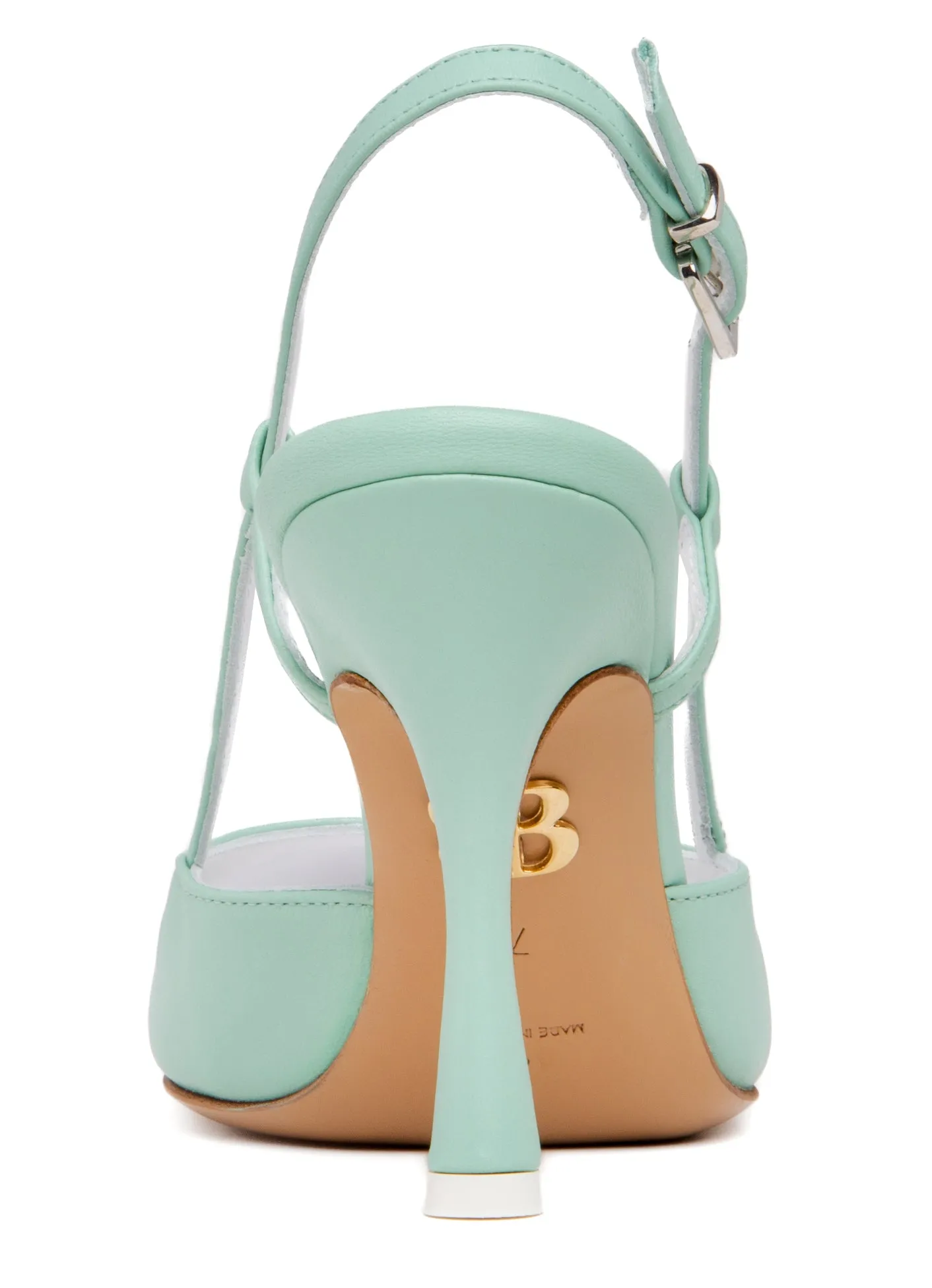 Diana Green Leather Slingback