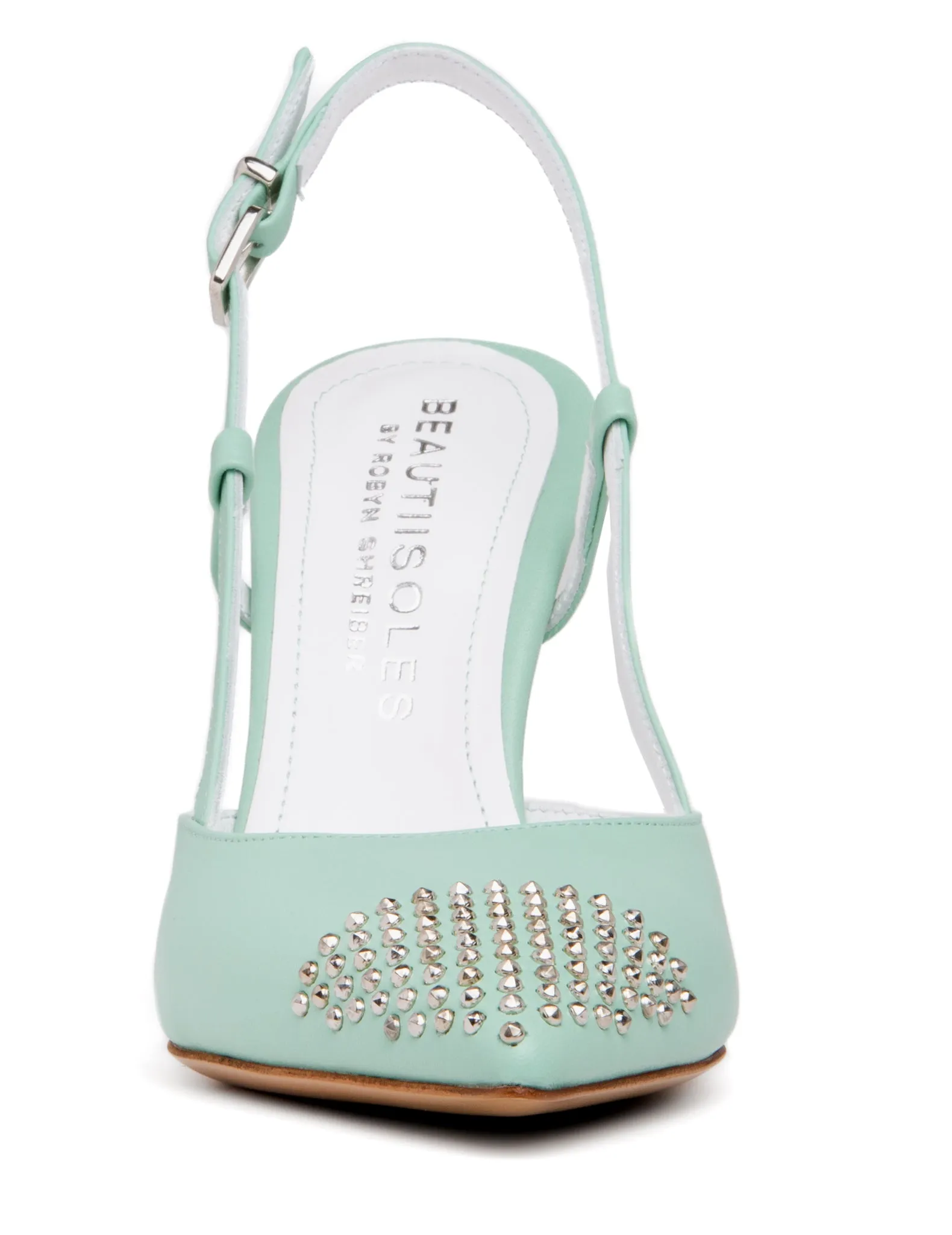 Diana Green Leather Slingback