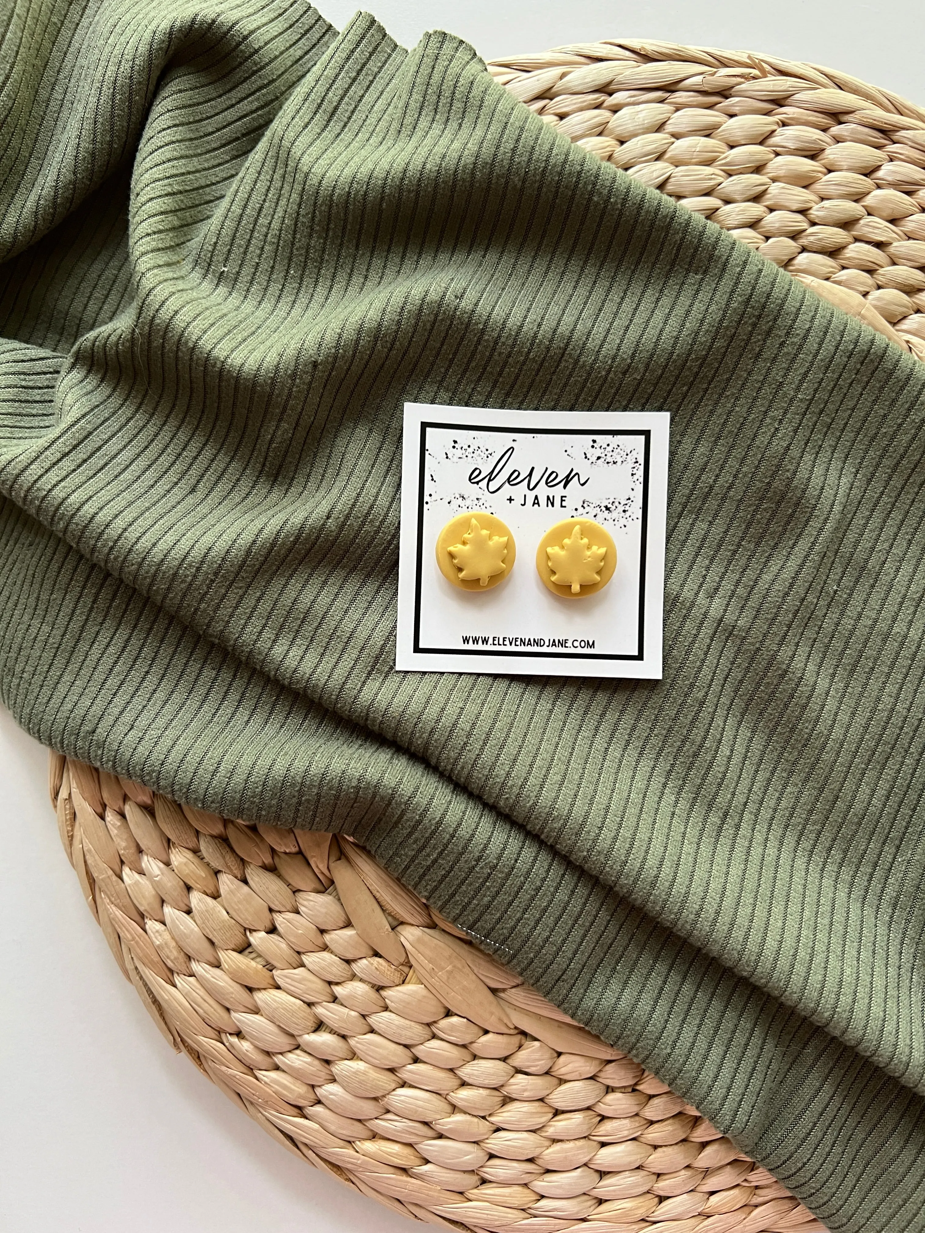 Eclipse Studs | Clay Earrings