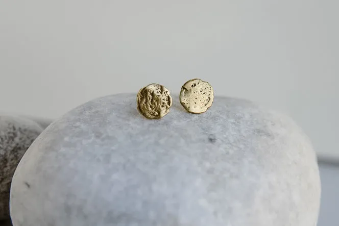 Full Moon Stud Earrings