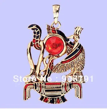 Gold Egyptian thoth pendant