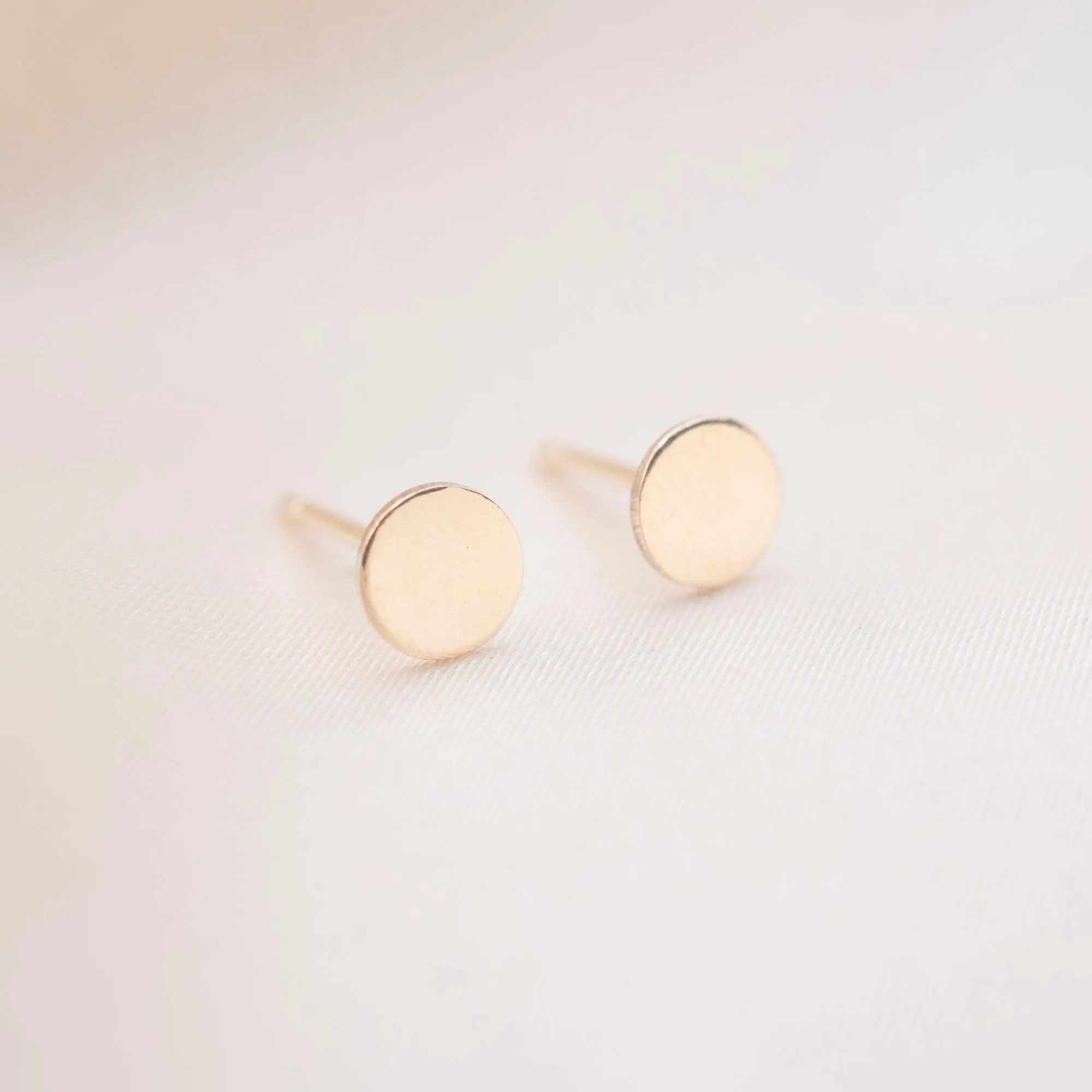 Gold Filled Circle Studs