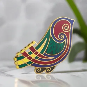 Gold Plated Bird Brooch