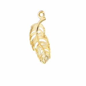 Gold Plated Feather Single Earring Charm