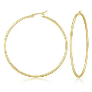 Hoop Earrings, 14Kt - 1.5 x 40MM