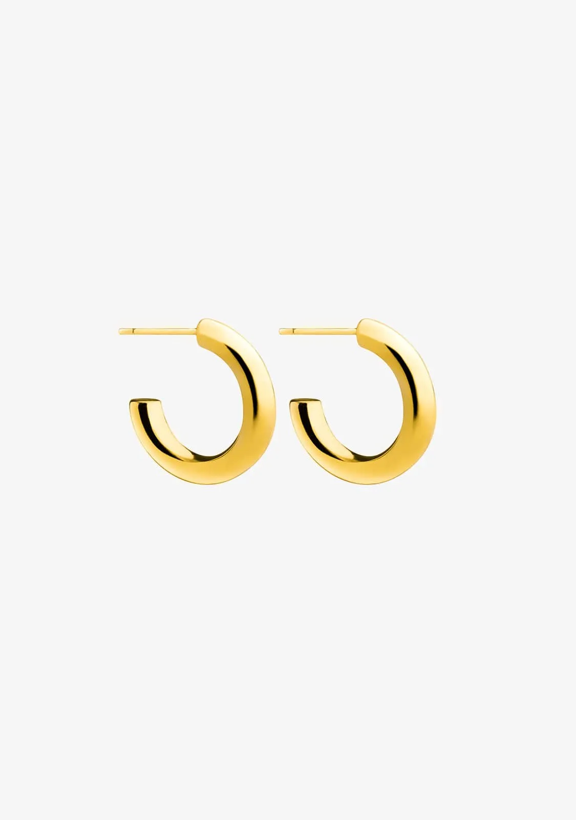 Hoop Earrings 20 Semi Gold