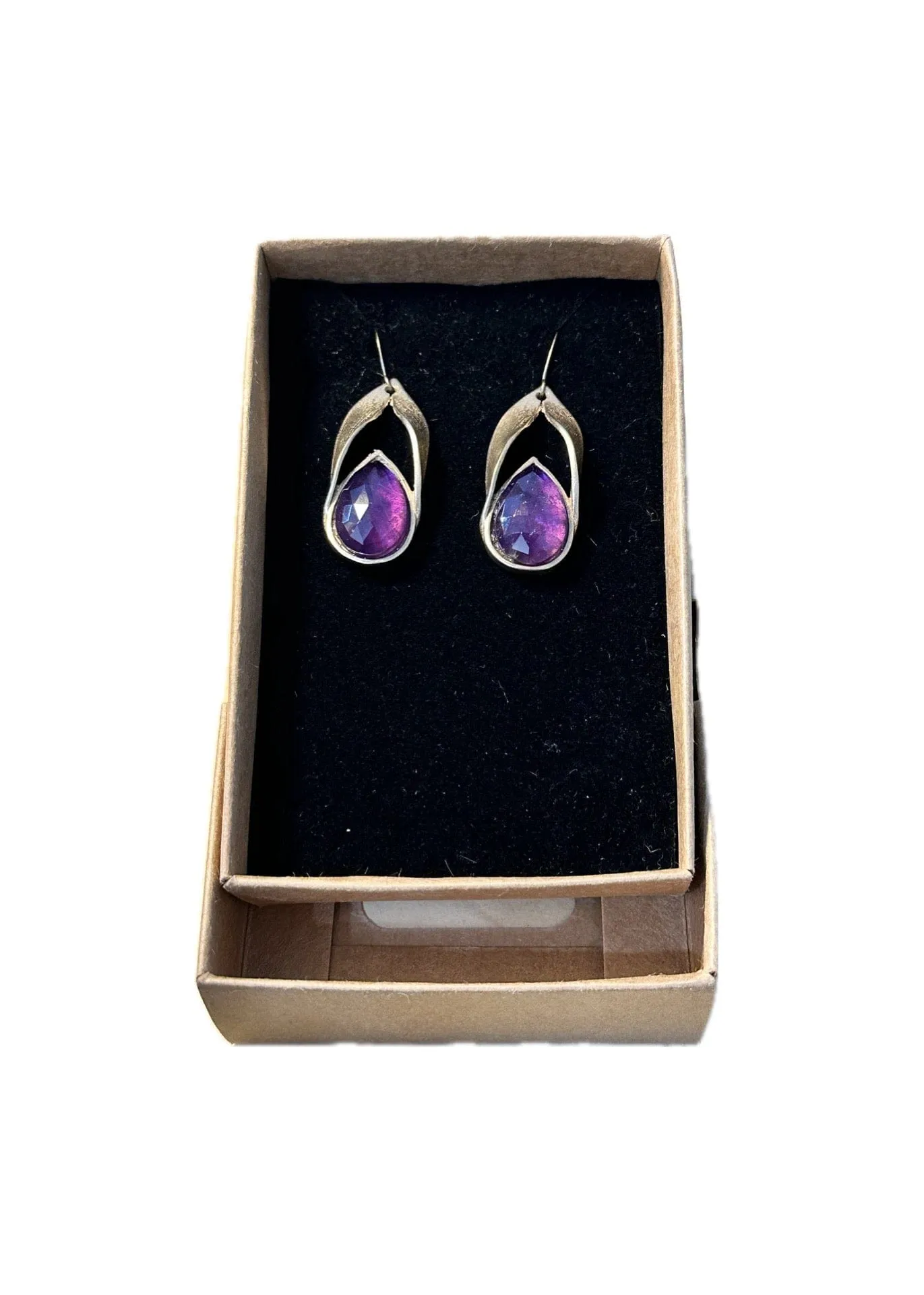 Hydna of Scione Amethyst Earrings