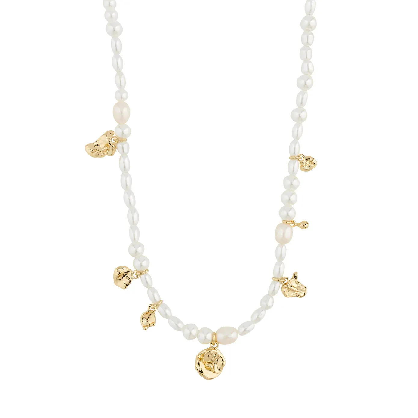 Intent Gold Plated Pearl Necklace