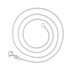 Italian Sterling Silver Bead Chain