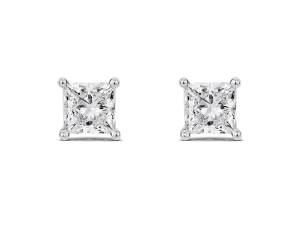 Lab-Grown Diamond 2ct. tw. Princess Studs | White