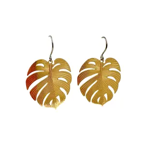 Large Leaf Earrings