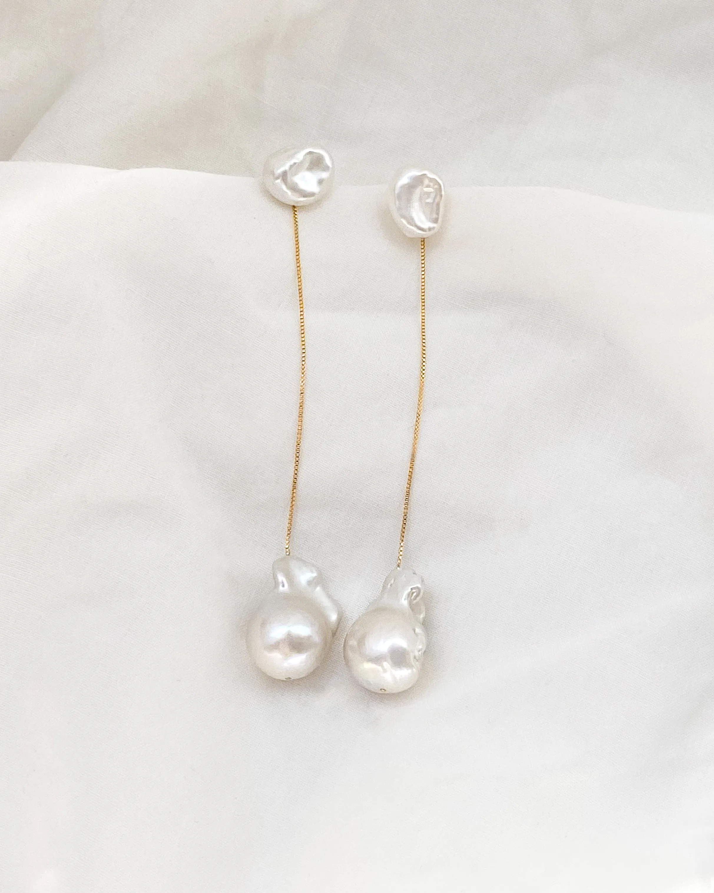 Menaka I Grande Pearl Earrings