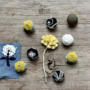 Minä Perhonen Fabric Buttons (18mm)