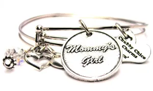 Mommys Girl Expandable Bangle Bracelet Set