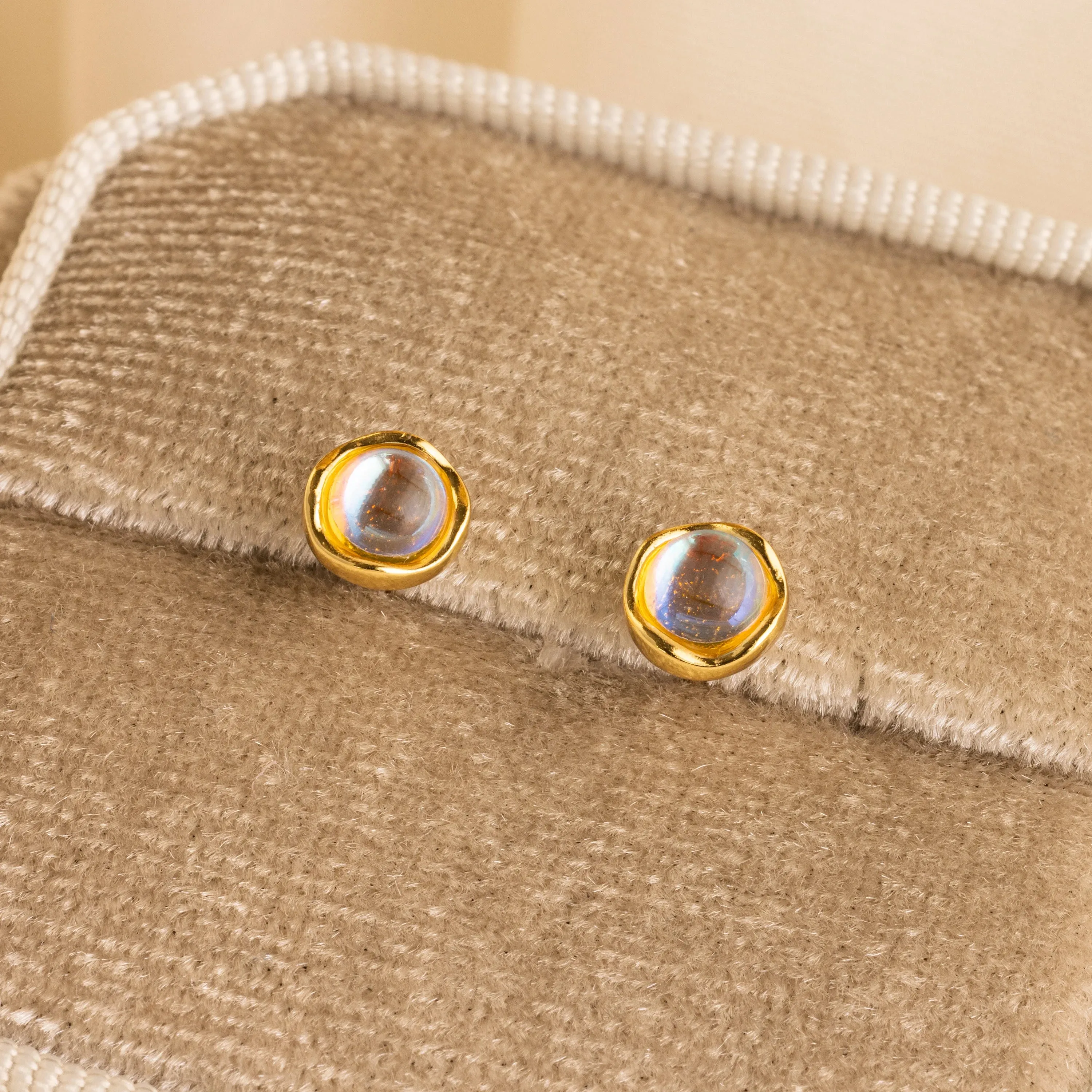 Moonstone Studs