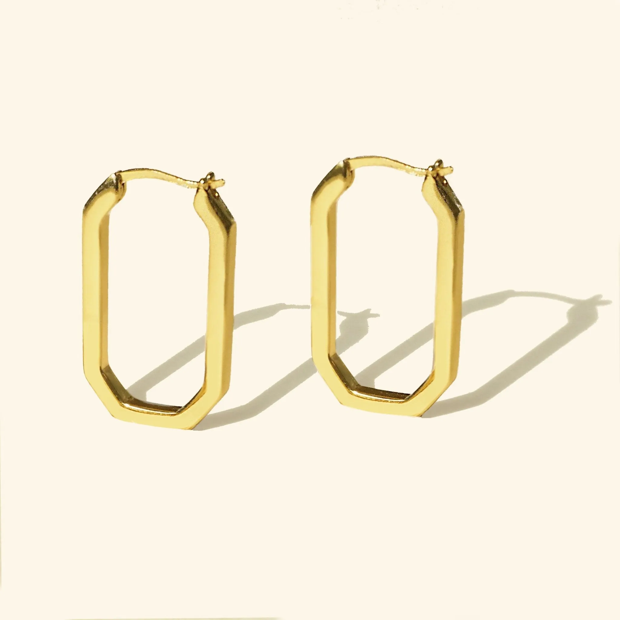 Octagon Classic Hoop Earrings