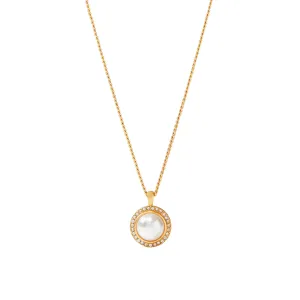 Odette Pearl Solitaire Necklace