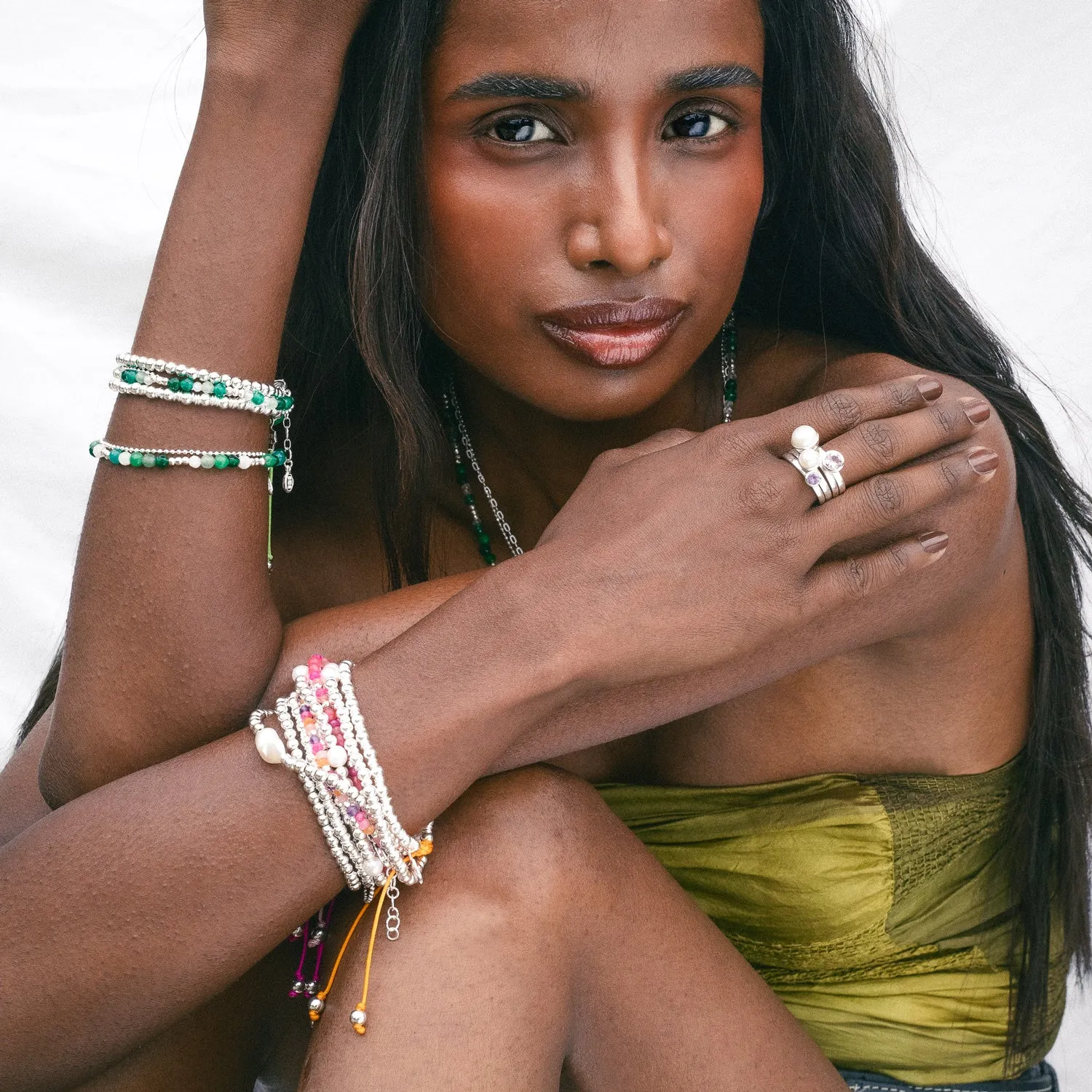 Orange Misanga Cord Bracelet