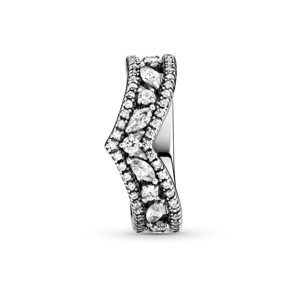 Pandora Sparkling Marquise Double Wishbone Ring