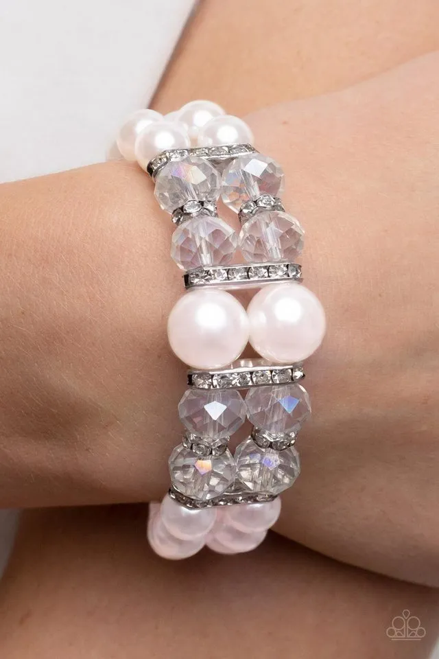 Paparazzi Bracelet ~ Timelessly Tea Party - Pink