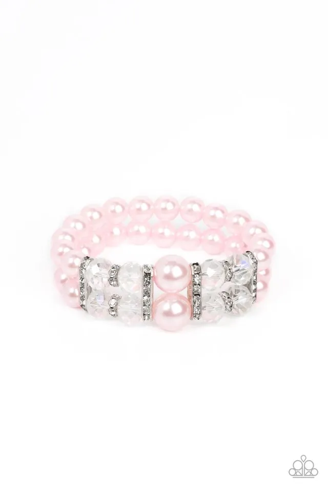 Paparazzi Bracelet ~ Timelessly Tea Party - Pink