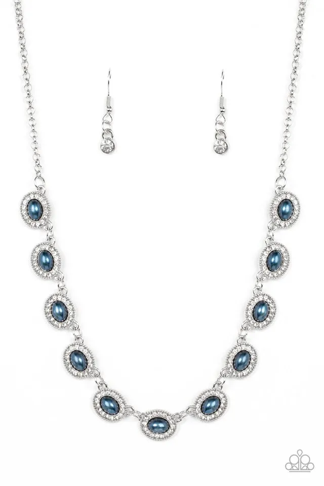 Paparazzi Necklace ~ Modest Masterpiece - Blue