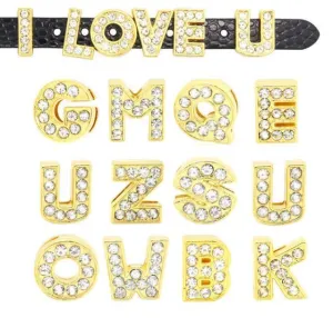 Pavé Letters -Gold Charms