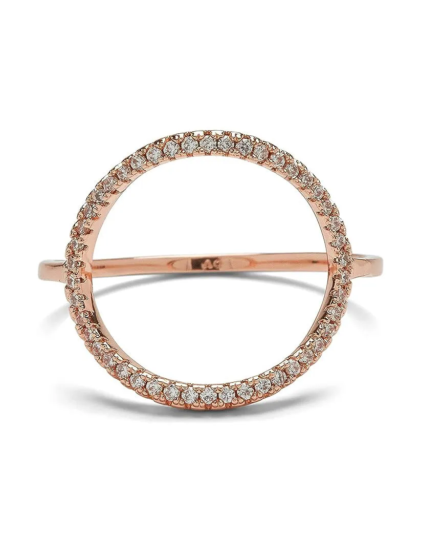 Puravida Pave Open Circle Ring