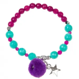 Purple Venus Pom Bracelet