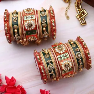 Rajasthani Bridal Chuda, Traditional Rajwadi Bangle Set