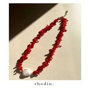 RC Tropical Coral and Pearl Beach Chain - Beaded