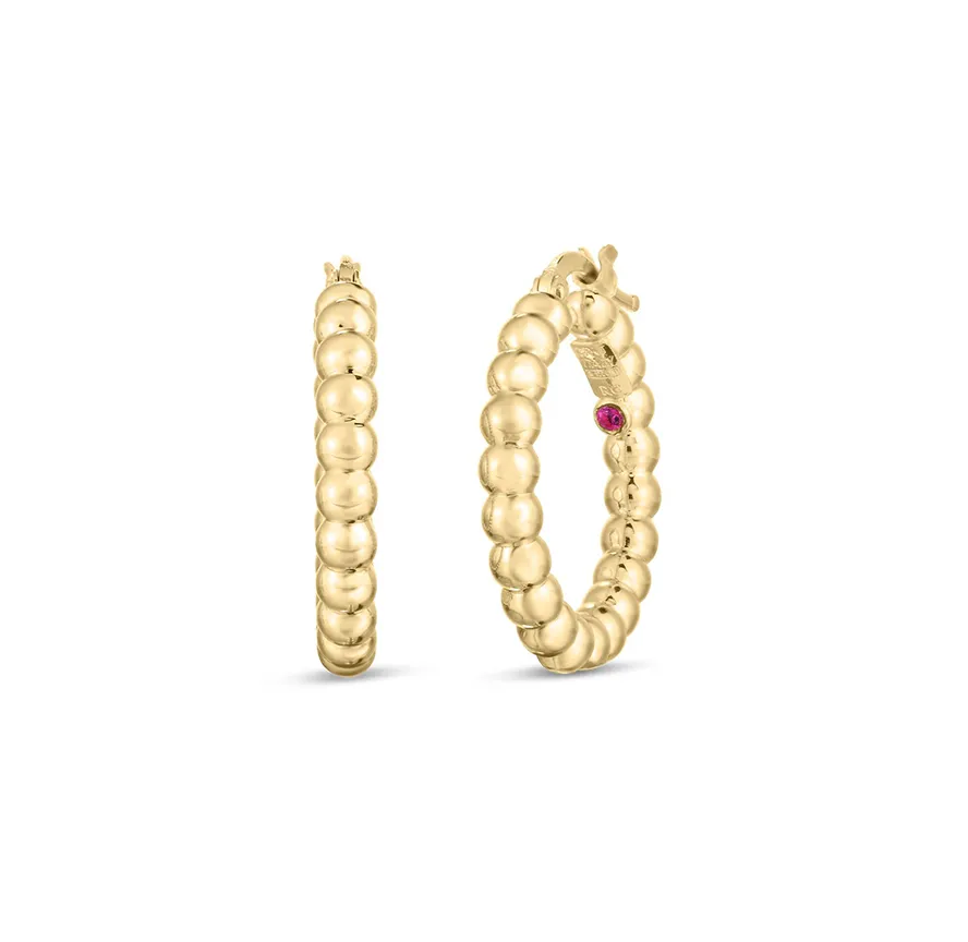 Roberto Coin Oro Classic Yellow Gold Classic Earrings, 22mm