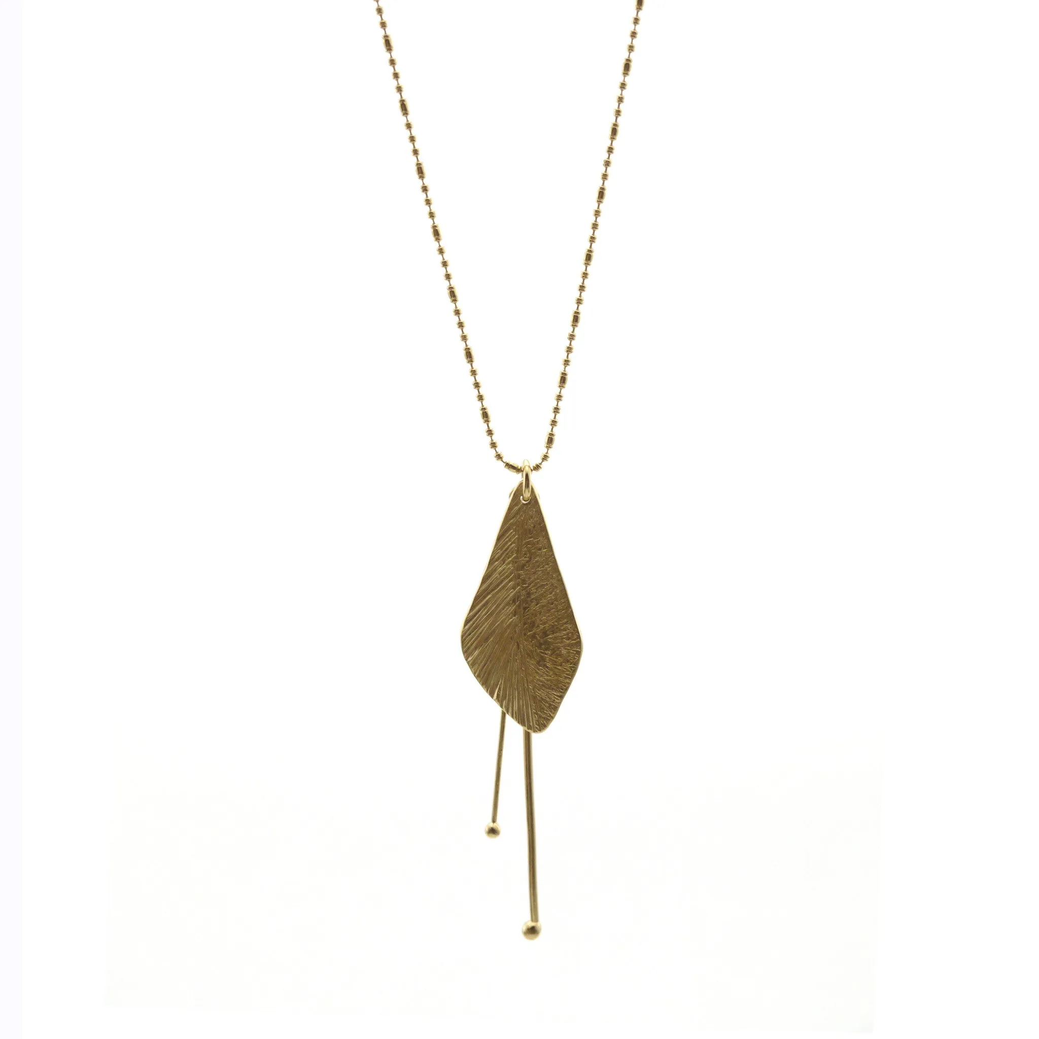 Sida with Duo Filament Gold Short Necklace