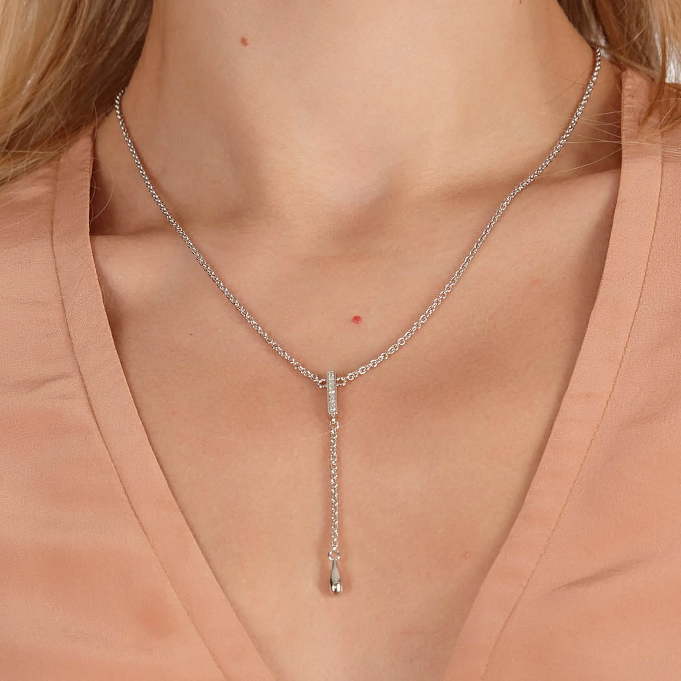 Skinny Drip Long Pendant