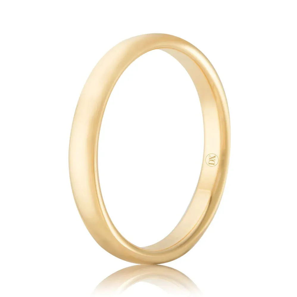 Soft Dome 2mm - 9ct Yellow Gold