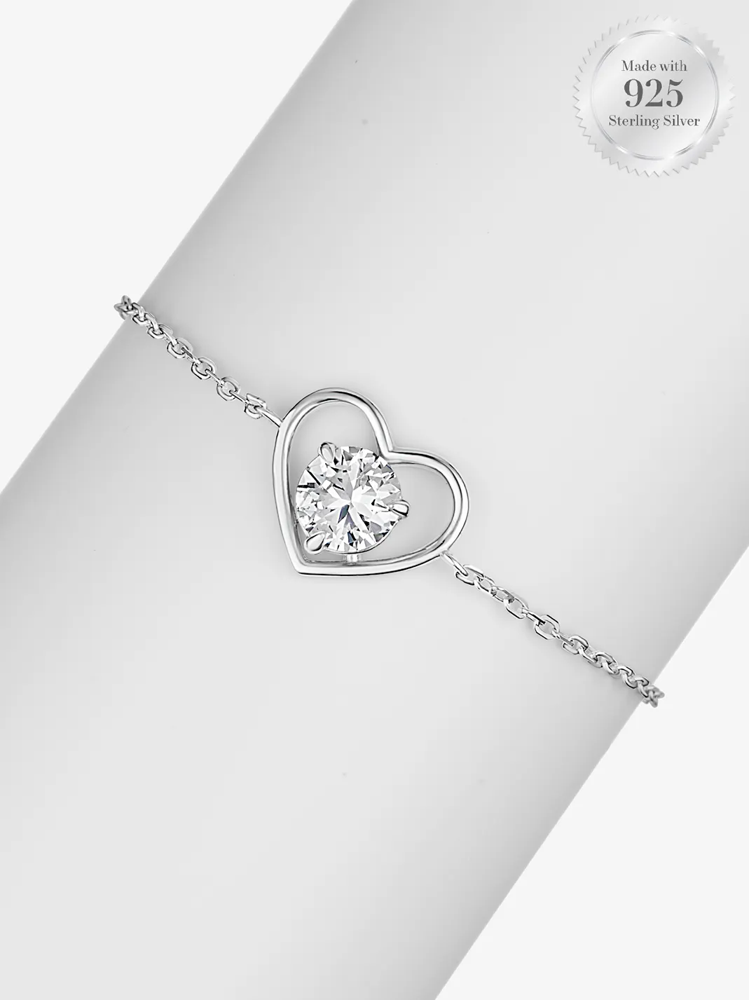 Sparkling Heart Bracelet