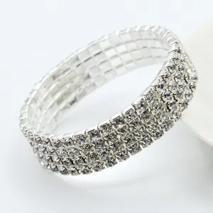 Sparkling Rhinestone Stretch Bracelet