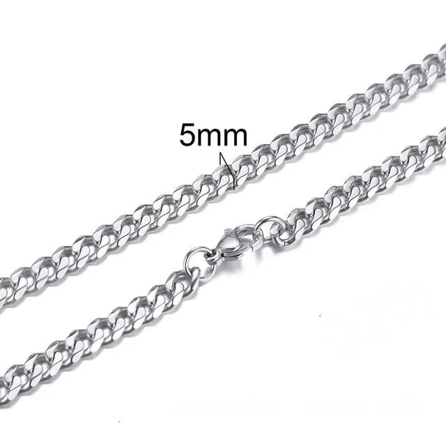 STEEL NECKLACE FOR MEN JEWELRY