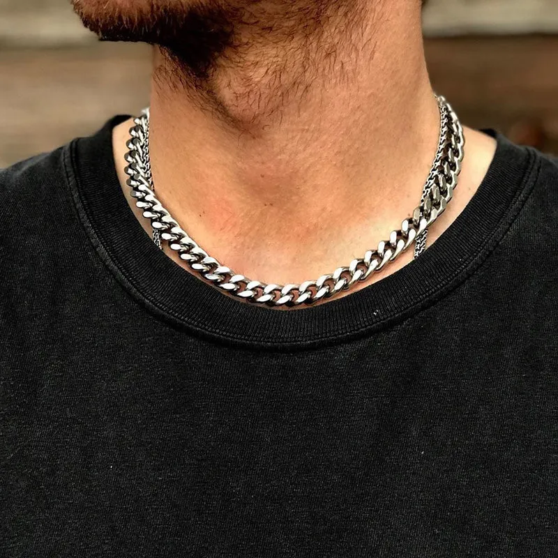 STEEL NECKLACE FOR MEN JEWELRY