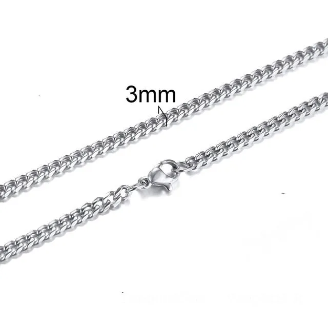 STEEL NECKLACE FOR MEN JEWELRY