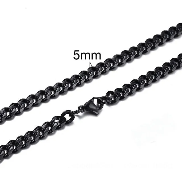 STEEL NECKLACE FOR MEN JEWELRY