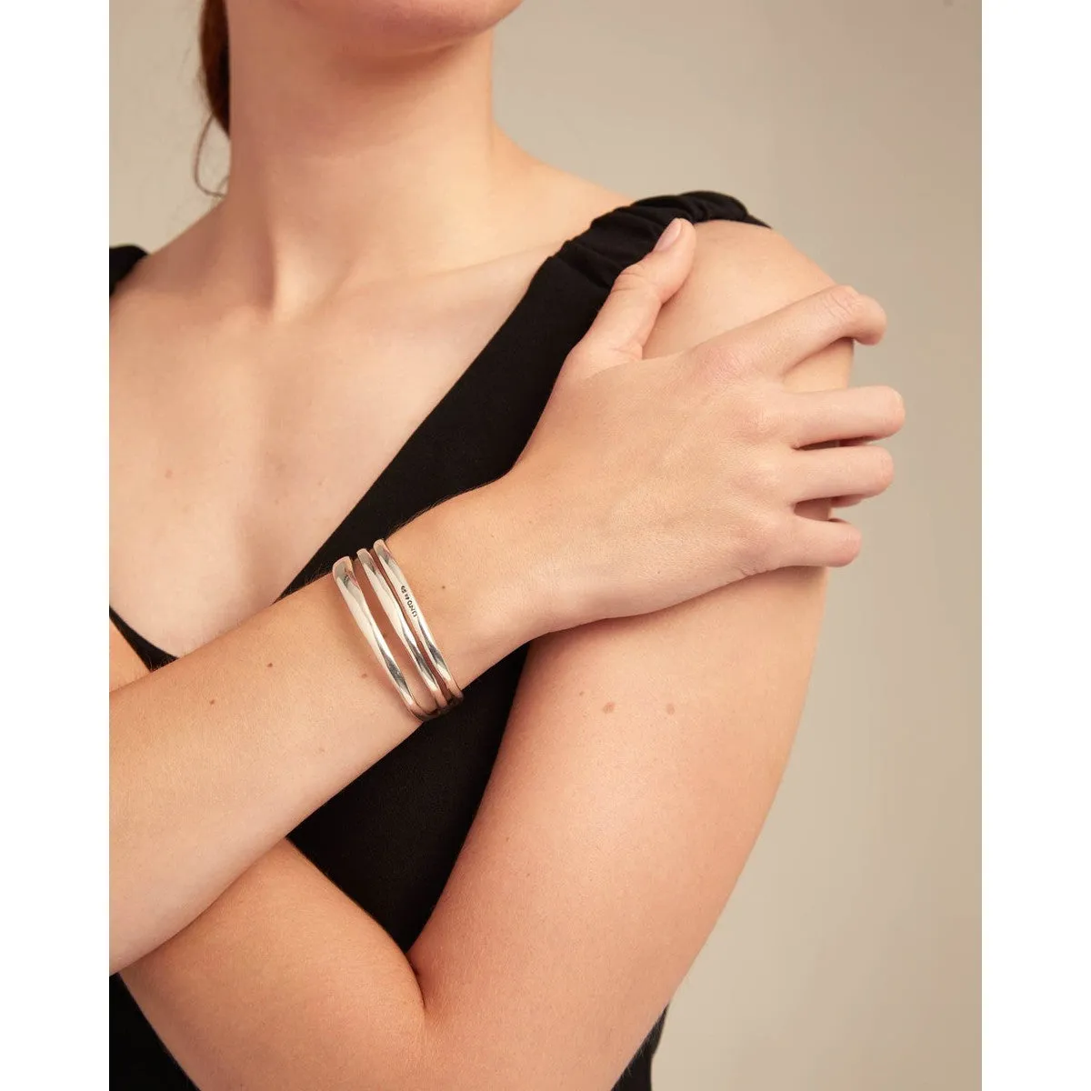 Sterling Silver-Plated Bracelet - PUL2440MTL0000M