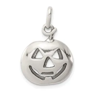 Sterling Silver Pumpkin Charm Pendant