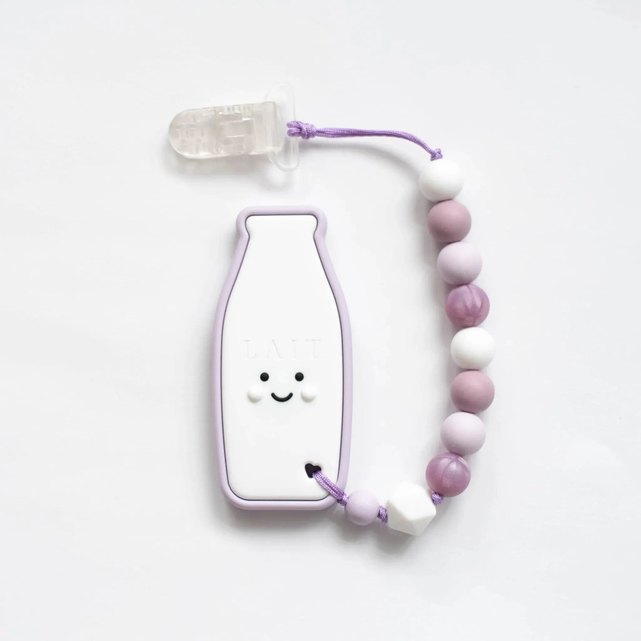 Teether with Clip | Milk Bottle- assorted | Baby Boos Teethers