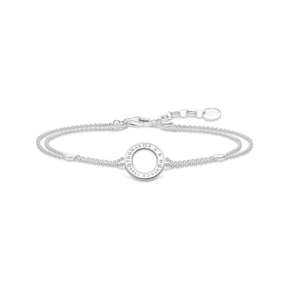 Thomas Sabo Sterling Silver Sparkling Circles 16-19cm Bracelets