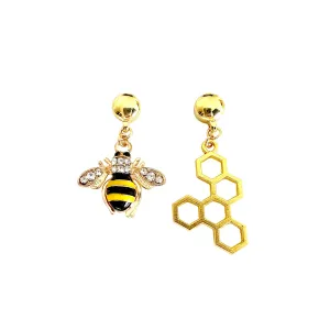 TI-GO Bee and honeycomb earrings