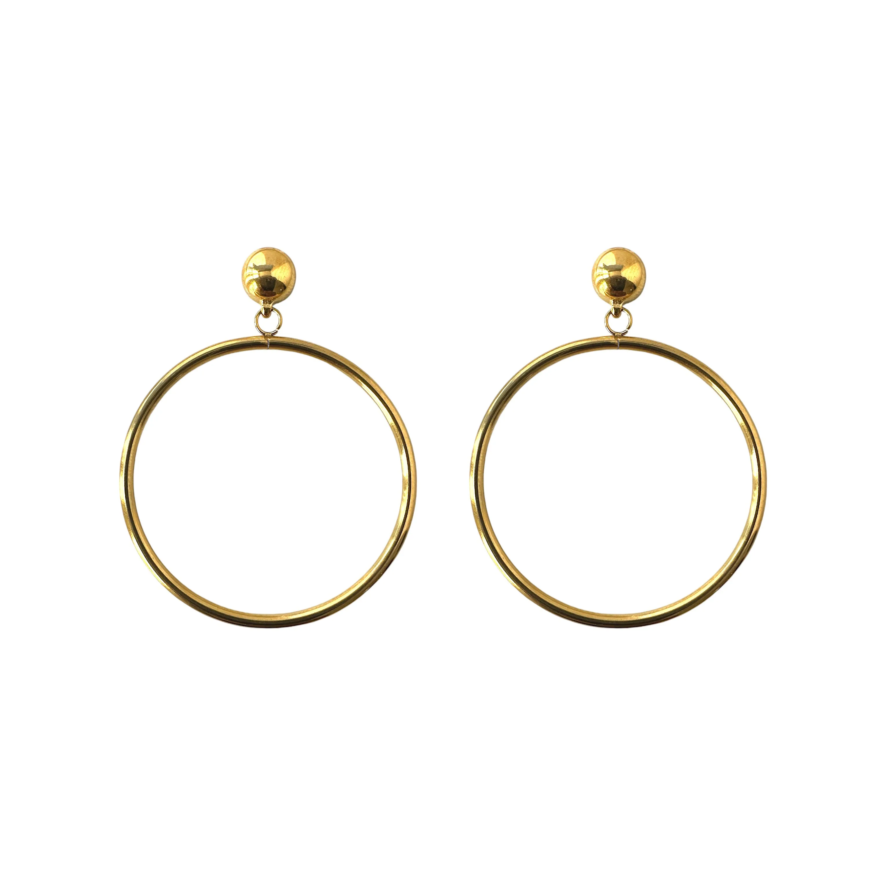 TI-GO Hoop drop earrings 40mm