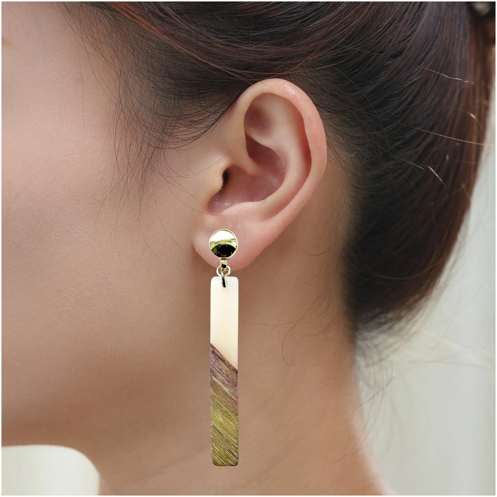 TI-GO translucent wood earrings