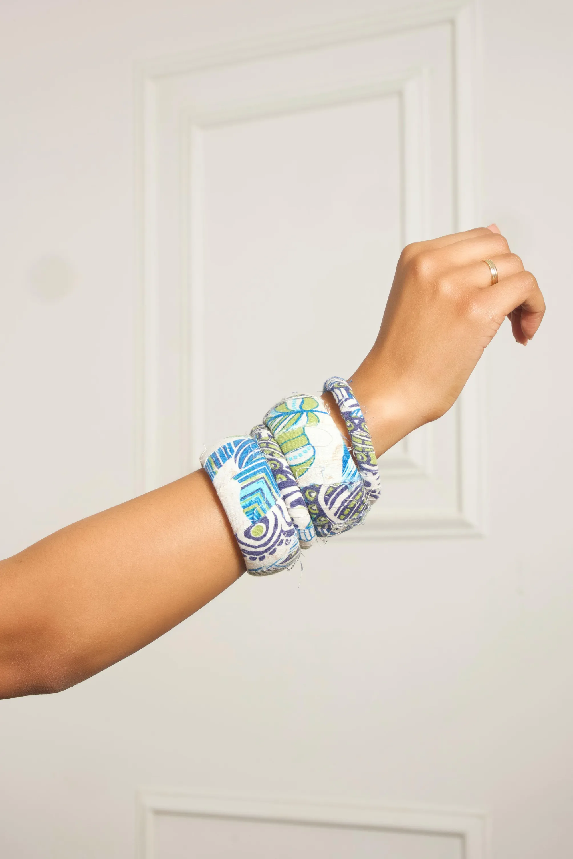 Tropical Pattern Bangles 4 Stack