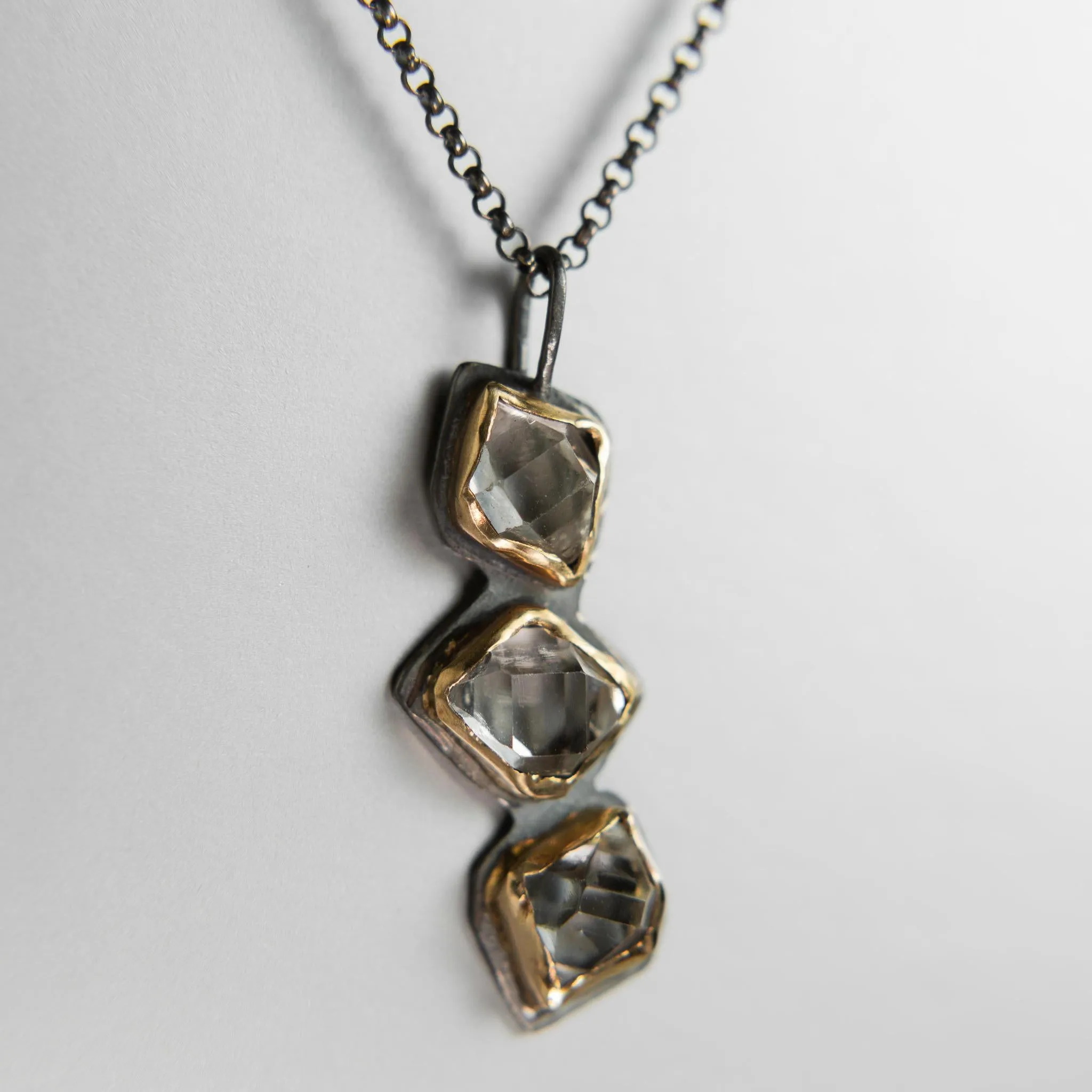 Tumbling Glacier Drop Necklace